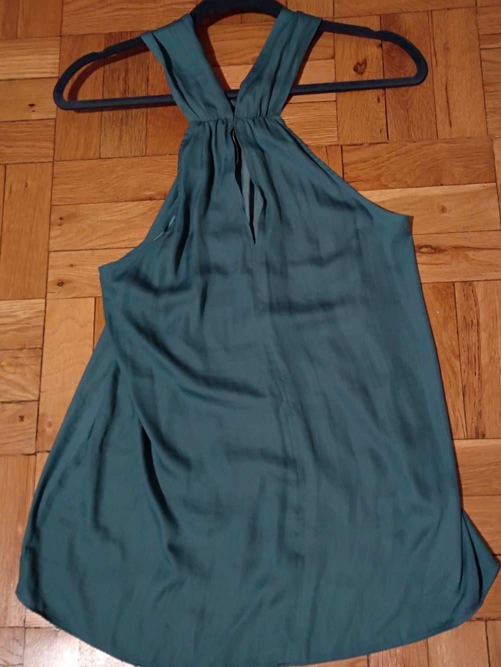 LOFT  Sleeveless Blue Halter Blouse Size Medium
